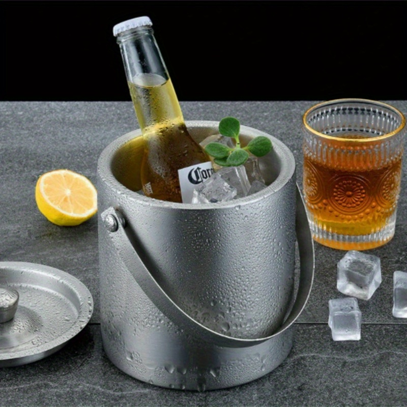 Wine Beer Cooler - 1 Pezzo Secchiello per Ghiaccio Isolato