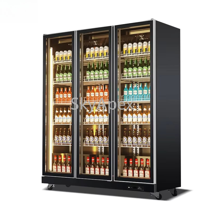 Wine Beer Supermarket - Frigorifero con display verticale a 3